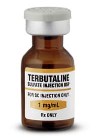 Тербуталин помогает победить спазм.